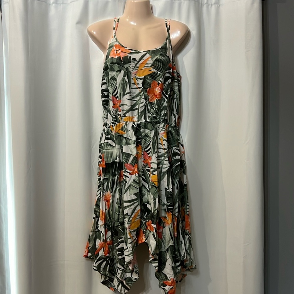 Reitmans asymmetrical floral midi dress, summer vibes,